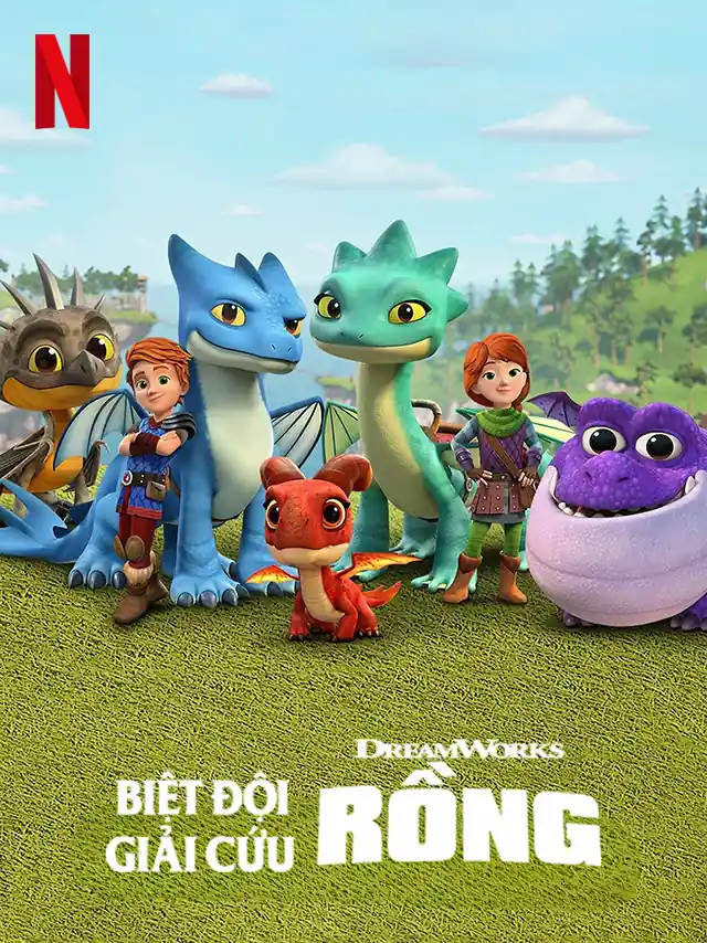 Poster phim Biệt Đội Giải Cứu Rồng 2 Netflix Lồng Tiếng