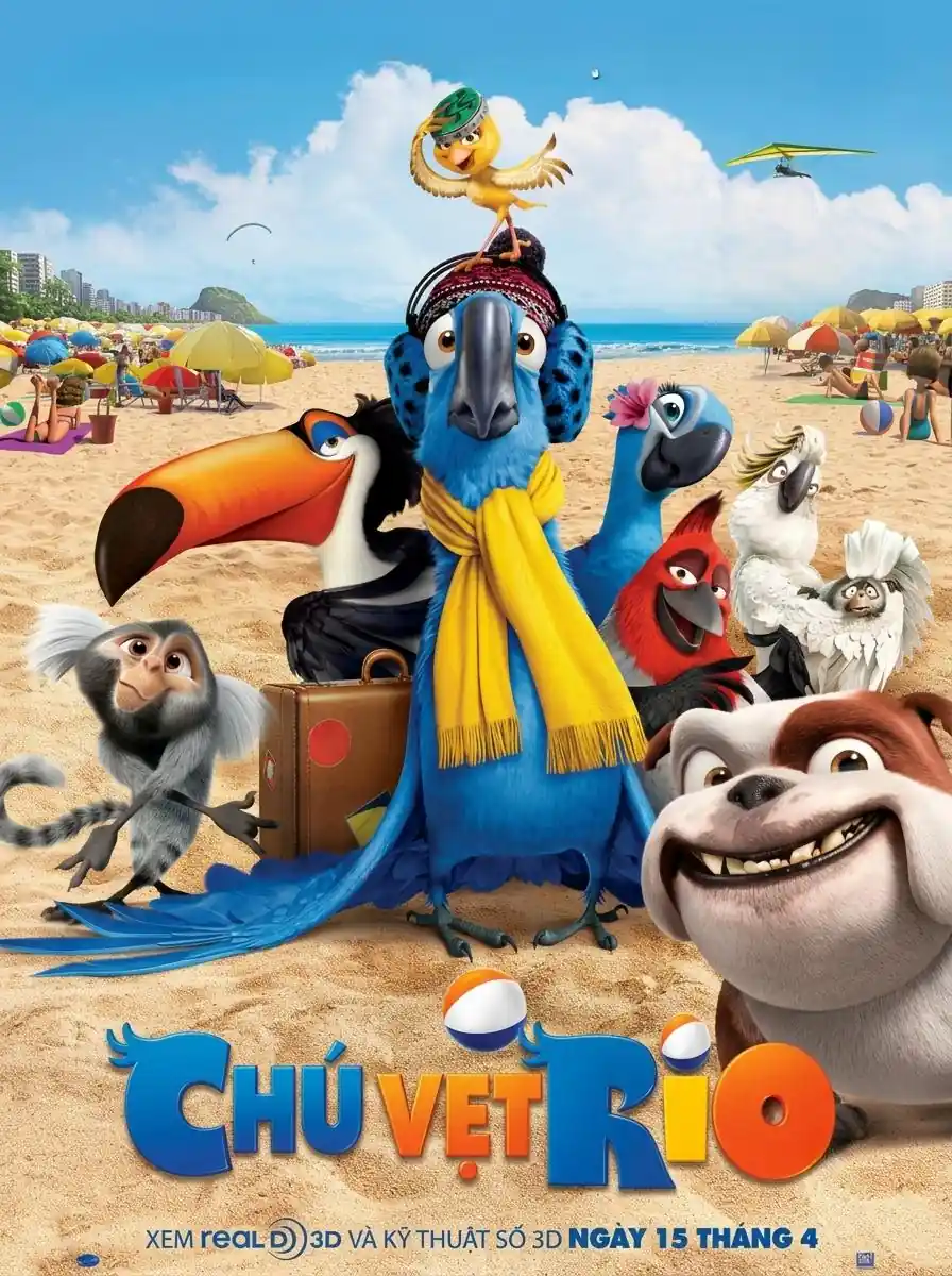 Poster phim Chú Vẹt Rio TVH Thuyết Minh