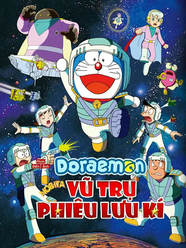 Poster phim Doraemon Movie 20: Nobita Vũ Trụ Phiêu Lưu Kí HTV3 Lồng Tiếng