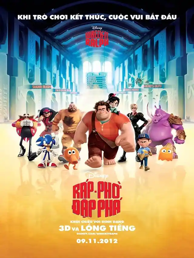 Poster phim Ralph Đập Phá | Ráp-Phờ Đập Phá Lồng Tiếng