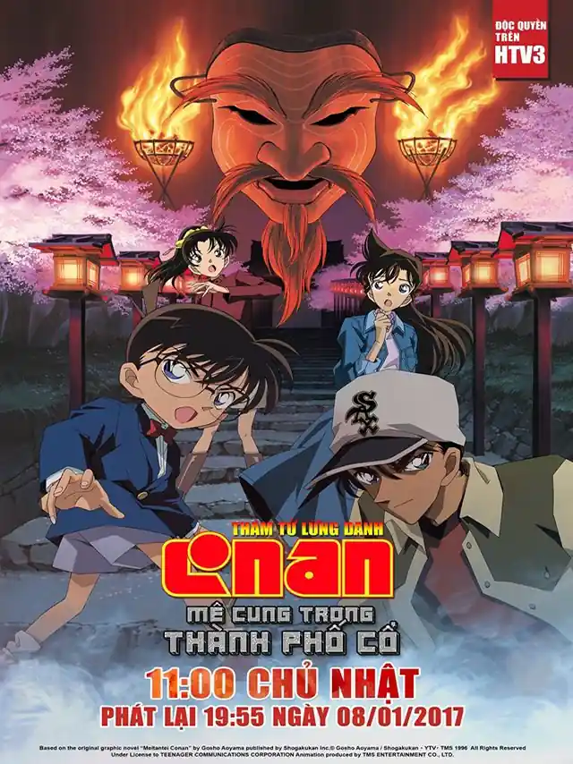 Poster phim Thám Tử Conan Movie 7: Mê Cung Trong Thành Phố Cổ HTV3 Lồng Tiếng