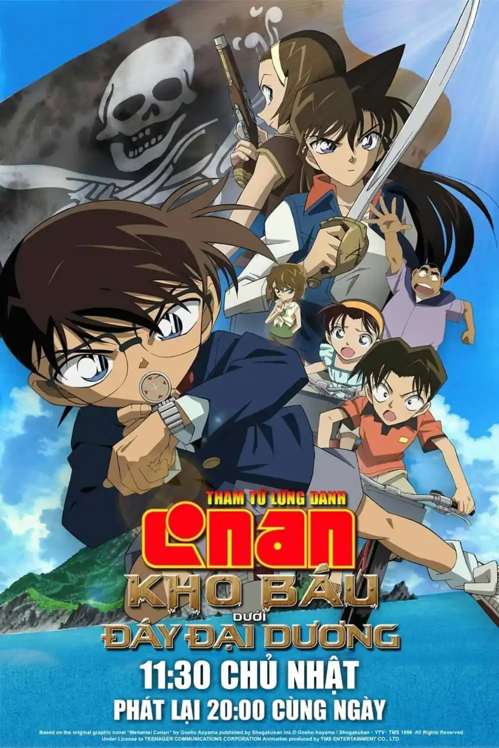 Poster phim Thám Tử Lừng Danh Conan (Movie 11): Kho Báu Dưới Đáy Đại Dương